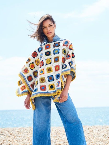 Crochet Poncho/ Blanket MAL kit from Stylecraft | pattern 10168
