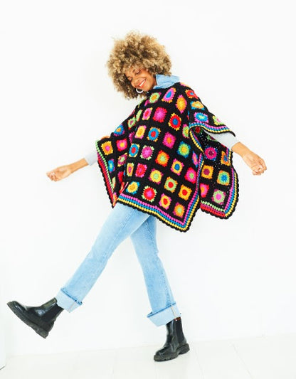 Crochet Poncho/ Blanket MAL kit from Stylecraft | pattern 10168